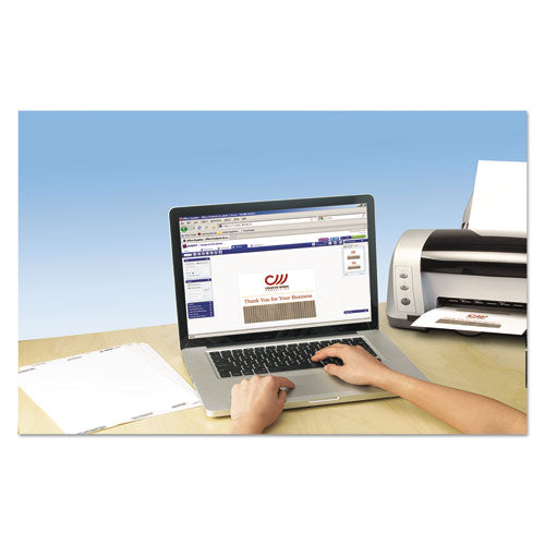 Avery® Note Cards With Matching Envelopes, Laser, 80 Lb, 4.25 X 5.5, Uncoated White, 60 Cards, 2 Cards-sheet, 30 Sheets-pack freeshipping - TVN Wholesale