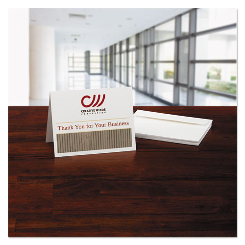 Avery® Note Cards With Matching Envelopes, Laser, 80 Lb, 4.25 X 5.5, Uncoated White, 60 Cards, 2 Cards-sheet, 30 Sheets-pack freeshipping - TVN Wholesale