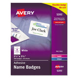 Avery® Flexible Adhesive Name Badge Labels, 3.38 X 2.33, White, 400-box freeshipping - TVN Wholesale