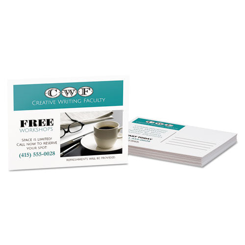 Avery® Postcards For Laser Printers, 4 1-4 X 5 1-2, Uncoated White, 4-sheet, 200-box freeshipping - TVN Wholesale