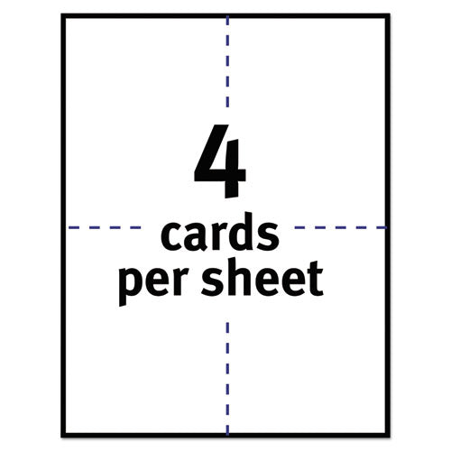 Avery® Postcards For Laser Printers, 4 1-4 X 5 1-2, Uncoated White, 4-sheet, 200-box freeshipping - TVN Wholesale
