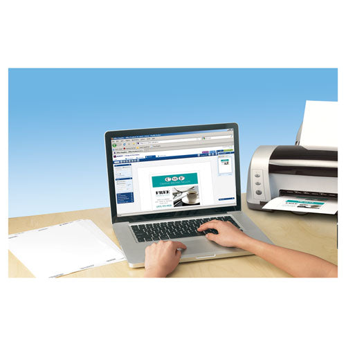 Avery® Postcards For Laser Printers, 4 1-4 X 5 1-2, Uncoated White, 4-sheet, 200-box freeshipping - TVN Wholesale