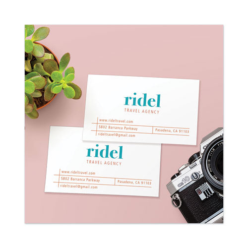Avery® Print-to-the-edge Microperf Business Cards W-sure Feed Technology, Color Laser, 2x3.5, White, 160 Cards, 8-sheet,20 Sheets-pk freeshipping - TVN Wholesale