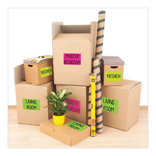 Avery® High-visibility Permanent Laser Id Labels, 5 1-2 X 8 1-2, Neon Magenta, 200-box freeshipping - TVN Wholesale