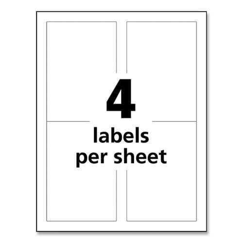 Avery® Ultraduty Ghs Chemical Waterproof And Uv Resistant Labels, 3.5 X 5, White, 4-sheet, 50 Sheets-pack freeshipping - TVN Wholesale
