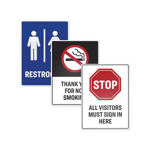Avery® Surface Safe Removable Label Safety Signs, Inkjet-laser Printers, 3.5 X 5, White, 4-sheet, 15 Sheets-pack freeshipping - TVN Wholesale