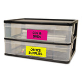 Avery® High-vis Removable Laser-inkjet Id Labels, 2 X 4, Asst. Neon, 120-pack freeshipping - TVN Wholesale