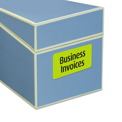 Avery® High-vis Removable Laser-inkjet Id Labels, 2 X 4, Asst. Neon, 120-pack freeshipping - TVN Wholesale