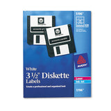 Avery® Laser-inkjet 3.5" Diskette Labels, White, 375-pack freeshipping - TVN Wholesale