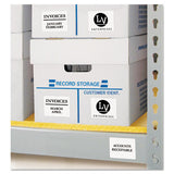 Avery® Permanent Id Labels W- Sure Feed Technology, Inkjet-laser Printers, 2 X 2.63, White, 15-sheet, 15 Sheets-pack freeshipping - TVN Wholesale