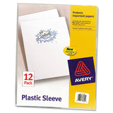 Avery® Clear Plastic Sleeves, Letter Size, Clear, 12-pack freeshipping - TVN Wholesale