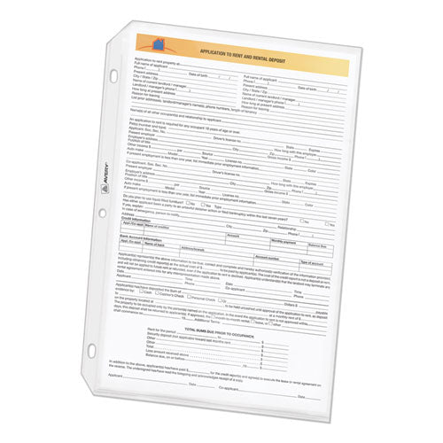 Avery® Top-load Polypropylene Sheet Protector, Heavy, Legal, Diamond Clear, 25-pack freeshipping - TVN Wholesale