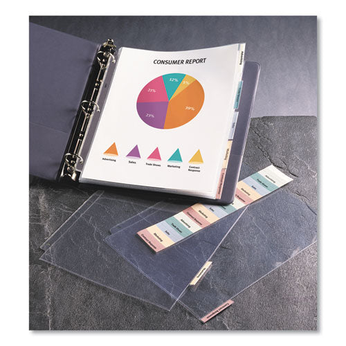 Avery® Protect 'n Tab Top-load Clear Sheet Protectors W-five Tabs, Letter freeshipping - TVN Wholesale