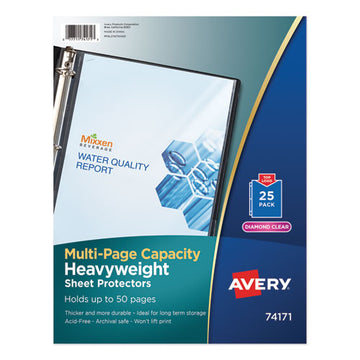 Avery® Multi-page Top-load Sheet Protectors, Heavy Gauge, Letter, Clear, 25-pack freeshipping - TVN Wholesale