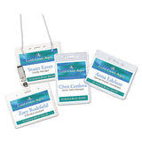 Avery® Secure Top Heavy-duty Badge Holders, Horizontal, 4w X 3h, Clear, 25-pack freeshipping - TVN Wholesale