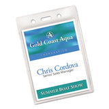 Avery® Secure Top Heavy-duty Badge Holders, Vertical, 3w X 4h, Clear, 25-pack freeshipping - TVN Wholesale