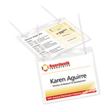 Avery® Clip-style Name Badge Holder With Laser-inkjet Insert, Top Load, 4 X 3, White, 100-box freeshipping - TVN Wholesale