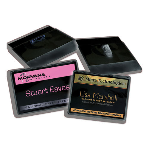 Avery® Clip-style Name Badge Holder With Laser-inkjet Insert, Top Load, 4 X 3, White, 100-box freeshipping - TVN Wholesale