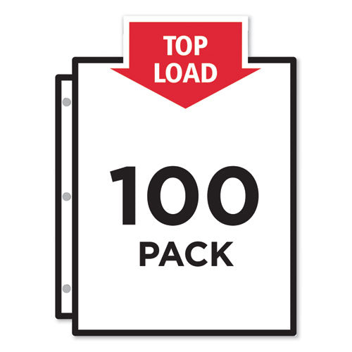 Avery® Top-load Sheet Protector, Economy Gauge, Letter, Clear, 100-box freeshipping - TVN Wholesale