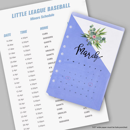 Avery® Small Binder Pockets, Standard, 7-hole Punched, Assorted, 5 1-2 X 9 1-4, 5-pack freeshipping - TVN Wholesale