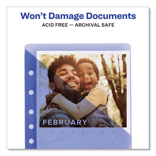 Avery® Small Binder Pockets, Standard, 7-hole Punched, Assorted, 5 1-2 X 9 1-4, 5-pack freeshipping - TVN Wholesale