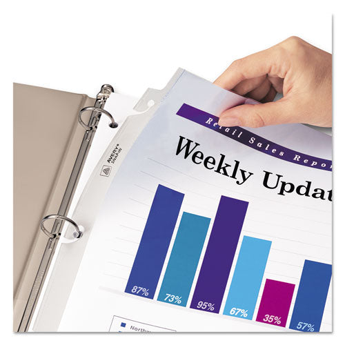 Avery® Snap-in Heavyweight Sheet Protector, Letter, Diamond Clear, 50-box freeshipping - TVN Wholesale