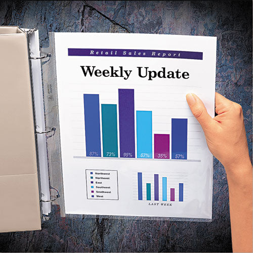 Avery® Snap-in Heavyweight Sheet Protector, Letter, Diamond Clear, 50-box freeshipping - TVN Wholesale