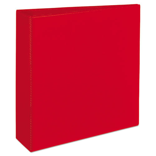 Avery® Heavy-duty Non-view Binder With Durahinge And Locking One Touch Ezd Rings, 3 Rings, 3" Capacity, 11 X 8.5, Red freeshipping - TVN Wholesale