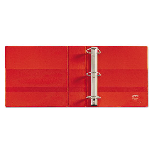 Avery® Heavy-duty Non-view Binder With Durahinge And Locking One Touch Ezd Rings, 3 Rings, 3" Capacity, 11 X 8.5, Red freeshipping - TVN Wholesale