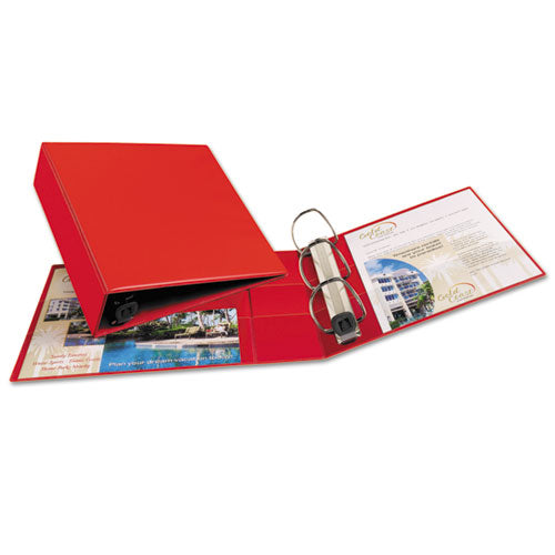 Avery® Heavy-duty Non-view Binder With Durahinge And Locking One Touch Ezd Rings, 3 Rings, 3" Capacity, 11 X 8.5, Red freeshipping - TVN Wholesale