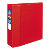 Avery® Heavy-duty Non-view Binder With Durahinge And Locking One Touch Ezd Rings, 3 Rings, 3" Capacity, 11 X 8.5, Red freeshipping - TVN Wholesale