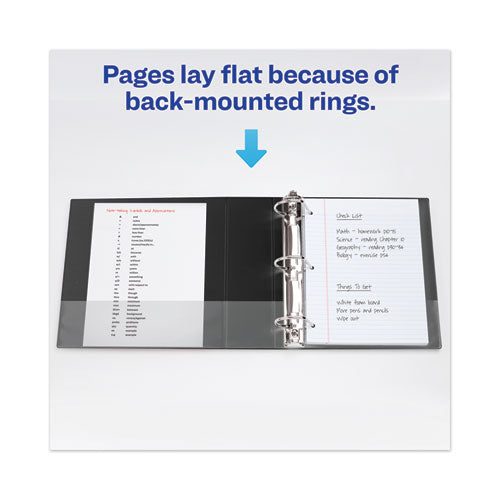Avery® Heavy-duty View Binder With Durahinge And One Touch Ezd Rings, 3 Rings, 1.5" Capacity, 11 X 8.5, Black freeshipping - TVN Wholesale