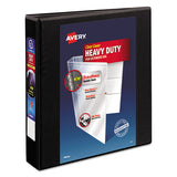 Avery® Heavy-duty View Binder With Durahinge And One Touch Ezd Rings, 3 Rings, 1.5" Capacity, 11 X 8.5, Black freeshipping - TVN Wholesale