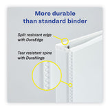Avery® Heavy-duty Non Stick View Binder With Durahinge And Slant Rings, 3 Rings, 3" Capacity, 11 X 8.5, White, 2-pack freeshipping - TVN Wholesale