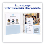 Avery® Heavy-duty Non Stick View Binder With Durahinge And Slant Rings, 3 Rings, 3" Capacity, 11 X 8.5, White, 2-pack freeshipping - TVN Wholesale