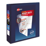 Avery® Heavy-duty View Binder With Durahinge And One Touch Ezd Rings, 3 Rings, 2" Capacity, 11 X 8.5, Navy Blue freeshipping - TVN Wholesale
