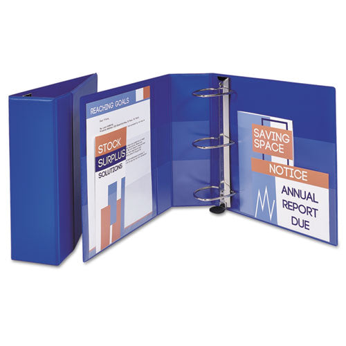 Avery® Heavy-duty Non-view Binder With Durahinge And Locking One Touch Ezd Rings, 3 Rings, 4" Capacity, 11 X 8.5, Blue freeshipping - TVN Wholesale