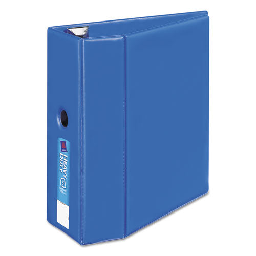 Avery® Heavy-duty Non-view Binder With Durahinge, Locking One Touch Ezd Rings And Thumb Notch, 3 Rings, 5" Capacity, 11 X 8.5, Blue freeshipping - TVN Wholesale