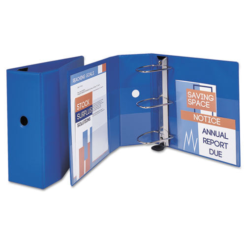 Avery® Heavy-duty Non-view Binder With Durahinge, Locking One Touch Ezd Rings And Thumb Notch, 3 Rings, 5" Capacity, 11 X 8.5, Blue freeshipping - TVN Wholesale