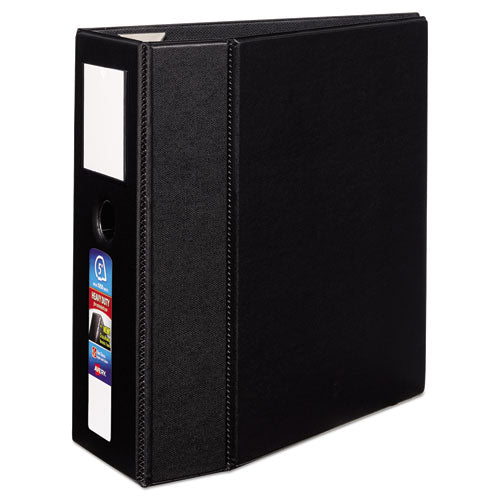 Avery® Heavy-duty Non-view Binder, Durahinge, Three Locking One Touch Ezd Rings, Spine Label, Thumb Notch, 5" Cap, 11 X 8.5, Black freeshipping - TVN Wholesale