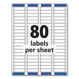 Avery® Easy Peel White Address Labels W- Sure Feed Technology, Inkjet Printers, 0.5 X 1.75, White, 80-sheet, 25 Sheets-pack freeshipping - TVN Wholesale