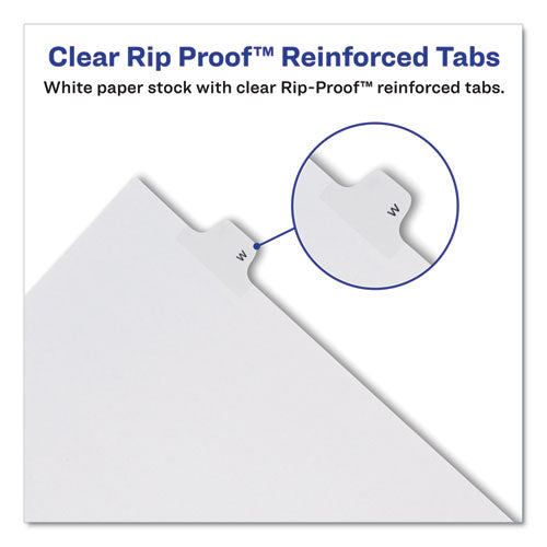 Avery® Preprinted Legal Exhibit Side Tab Index Dividers, Allstate Style, 10-tab, 2, 11 X 8.5, White, 25-pack freeshipping - TVN Wholesale