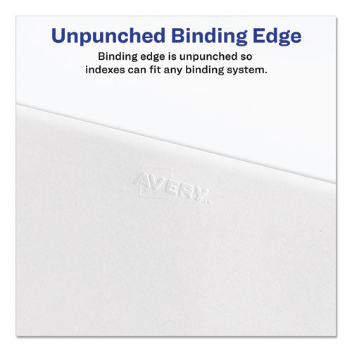 Avery® Preprinted Legal Exhibit Side Tab Index Dividers, Allstate Style, 10-tab, 6, 11 X 8.5, White, 25-pack freeshipping - TVN Wholesale