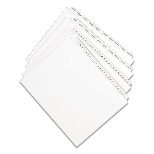 Avery® Preprinted Legal Exhibit Side Tab Index Dividers, Allstate Style, 10-tab, 13, 11 X 8.5, White, 25-pack freeshipping - TVN Wholesale