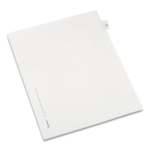 Avery® Preprinted Legal Exhibit Side Tab Index Dividers, Allstate Style, 10-tab, 22, 11 X 8.5, White, 25-pack freeshipping - TVN Wholesale