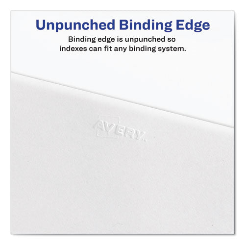 Avery® Preprinted Legal Exhibit Side Tab Index Dividers, Allstate Style, 10-tab, 22, 11 X 8.5, White, 25-pack freeshipping - TVN Wholesale