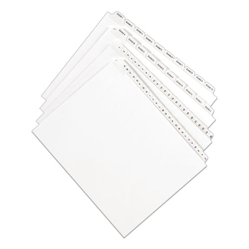 Avery® Preprinted Legal Exhibit Side Tab Index Dividers, Allstate Style, 10-tab, 22, 11 X 8.5, White, 25-pack freeshipping - TVN Wholesale