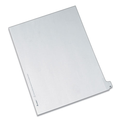 Avery® Preprinted Legal Exhibit Side Tab Index Dividers, Allstate Style, 10-tab, 26, 11 X 8.5, White, 25-pack freeshipping - TVN Wholesale
