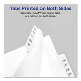 Avery® Preprinted Legal Exhibit Side Tab Index Dividers, Allstate Style, 10-tab, 26, 11 X 8.5, White, 25-pack freeshipping - TVN Wholesale