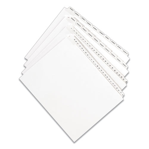 Avery® Preprinted Legal Exhibit Side Tab Index Dividers, Allstate Style, 10-tab, 26, 11 X 8.5, White, 25-pack freeshipping - TVN Wholesale